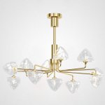 Люстра на штанге ICE 11 lamps Gold ImperiumLoft 193500-26