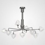 Люстра на штанге ICE 9 lamps Black ImperiumLoft 193501-26