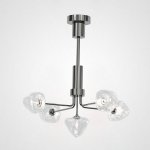 Люстра на штанге ICE 5 lamps Black ImperiumLoft 193505-26