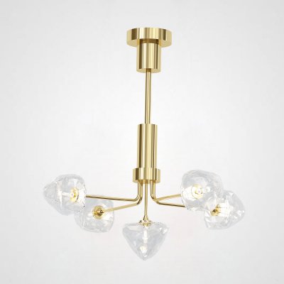 Люстра на штанге ICE 5 lamps Gold ImperiumLoft 193506-26