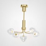 Люстра на штанге ICE 5 lamps Gold ImperiumLoft 193506-26