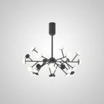 Потолочная люстра HILVI D68 Black ImperiumLoft 193518-23