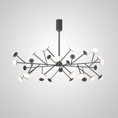 Потолочная люстра HILVI D120 Black ImperiumLoft 193525-23