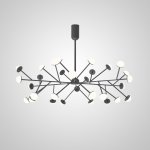 Потолочная люстра HILVI D120 Black ImperiumLoft 193525-23