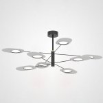 Люстра на штанге INGEL D110 8 lamps Black/White ImperiumLoft 193538-26