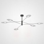 Люстра на штанге INGEL D110 6 lamps Black/White ImperiumLoft 193549-26