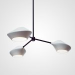 Люстра на штанге LANT D65 3 lamps Black/White ImperiumLoft 193570-26