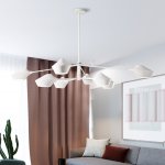 Люстра на штанге LANT D150 8 lamps White ImperiumLoft 193578-26