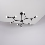 Люстра на штанге LATE D103 Black ImperiumLoft 193583-26