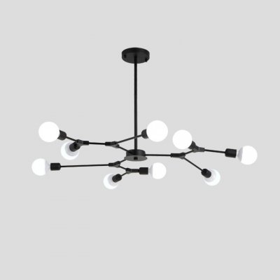 Люстра на штанге LATE D103 Black ImperiumLoft 193583-26 Люстра на штанге LATE D103 Black ImperiumLoft 193583-26