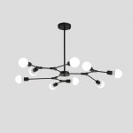 Люстра на штанге LATE D103 Black ImperiumLoft 193583-26