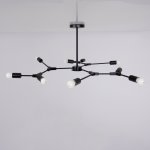 Люстра на штанге LATE D103 Black ImperiumLoft 193583-26