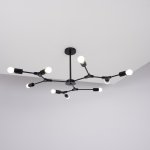 Люстра на штанге LATE D103 Black ImperiumLoft 193583-26