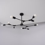 Люстра на штанге LATE D103 Black ImperiumLoft 193583-26