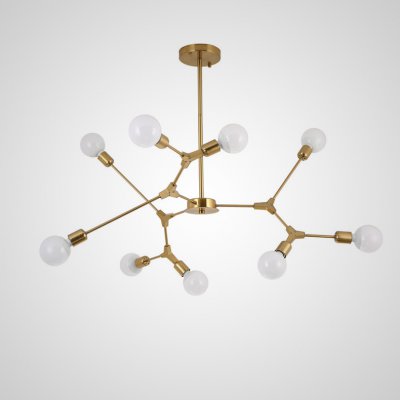 Люстра на штанге LATE D103 Gold ImperiumLoft 193584-26 Люстра на штанге LATE D103 Gold ImperiumLoft 193584-26