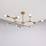 Люстра на штанге LATE D103 Gold ImperiumLoft 193584-26