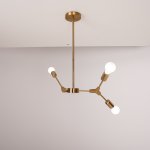 Люстра на штанге LATE D55 Gold ImperiumLoft 193585-26