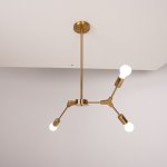 Люстра на штанге LATE D55 Gold ImperiumLoft 193585-26