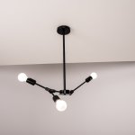 Люстра на штанге LATE D55 Black ImperiumLoft 193586-26