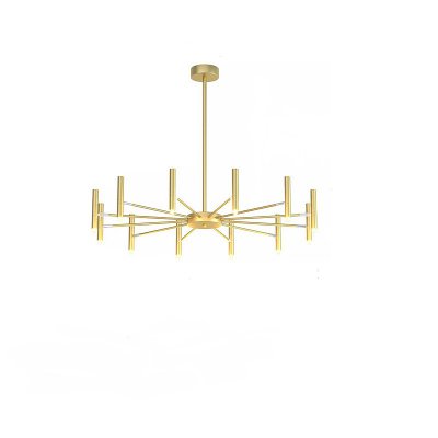 Люстра POP P40 Chandelier 12 lamps D100 Mod.A Gold ImperiumLoft 193602-26