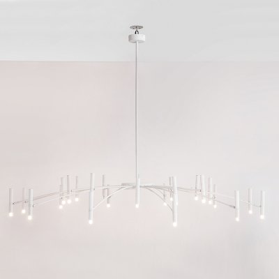 Люстра POP P40 Chandelier 24 lamps D130 Mod.B White ImperiumLoft 193604-26