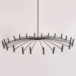 Люстра POP P40 Chandelier 24 lamps D130 Mod.A Black ImperiumLoft 193606-26