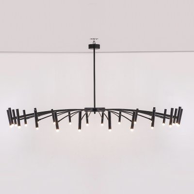 Люстра POP P40 Chandelier 24 lamps D180 Mod.B Black ImperiumLoft 193612-26