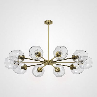 Люстра на штанге MARINE B 12 lamps Gold/Transparent ImperiumLoft 193759-26 Люстра на штанге MARINE B 12 lamps Gold/Transparent ImperiumLoft 193759-26