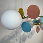 Потолочная люстра MATISSE B D120 Gold Multicolor ImperiumLoft 194952-23