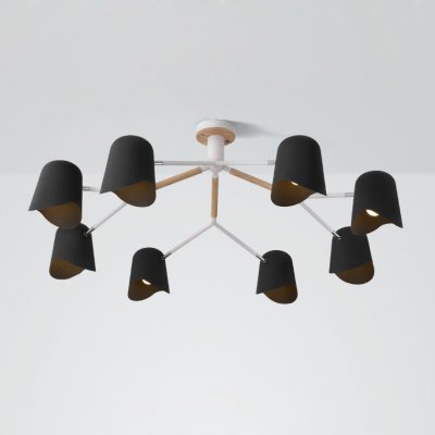 Люстра на штанге NOTCH D110 Black ImperiumLoft 194978-26