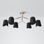 Люстра на штанге NOTCH D94 Black ImperiumLoft 194979-26