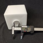 Плафон стекло белое матовое квадратное 100*100 E14 (30мм посадка) CL133 Киото