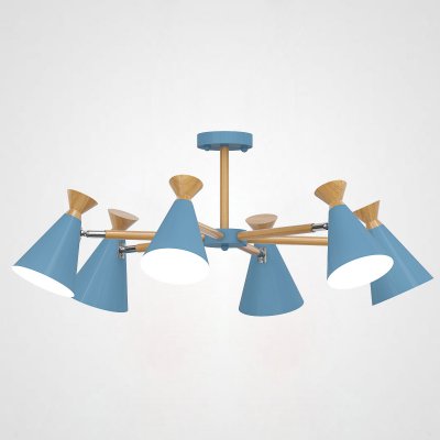 Люстра на штанге OLA D76.5 Blue ImperiumLoft 194990-26 Люстра на штанге OLA D76.5 Blue ImperiumLoft 194990-26