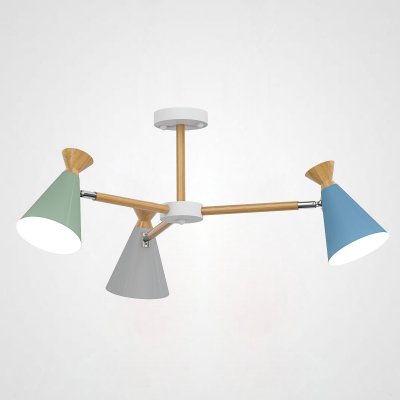 Люстра на штанге OLA D60,5 Green, Gray, White ImperiumLoft 195002-26