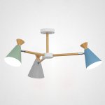 Люстра на штанге OLA D60,5 Green, Gray, White ImperiumLoft 195002-26