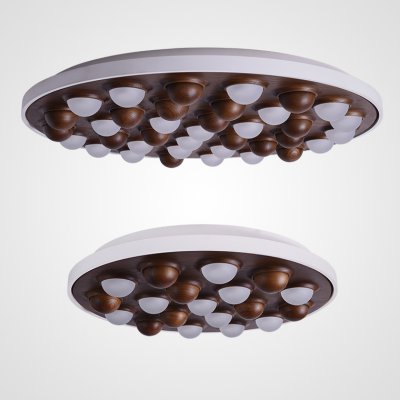 Потолочная люстра PIE D80 White/Dark wood ImperiumLoft 195479-26