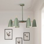 Люстра на штанге PINNACLE D70 Green ImperiumLoft 195501-26