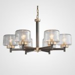 Подвесная люстра POT D70 6 lamps Transparent ImperiumLoft 195515-26