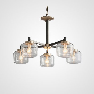Подвесная люстра POT D70 5 lamps Transparent ImperiumLoft 195516-26