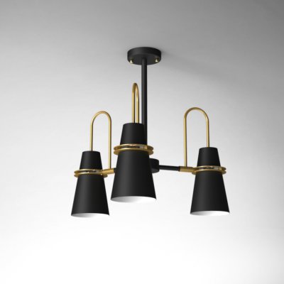 Люстра на штанге REINAR A D57 Black ImperiumLoft 196739-26