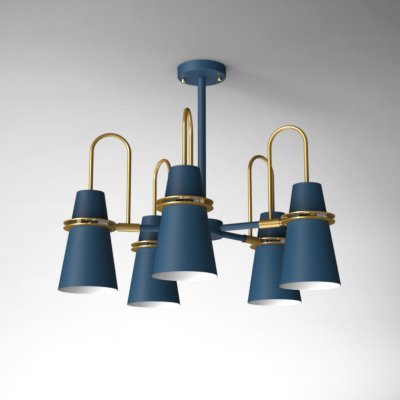 Люстра на штанге REINAR A D64 Blue ImperiumLoft 196740-26