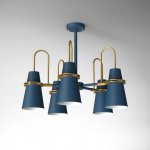 Люстра на штанге REINAR A D64 Blue ImperiumLoft 196740-26