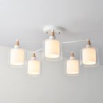 Люстра на штанге RICE D60 White ImperiumLoft 196795-26