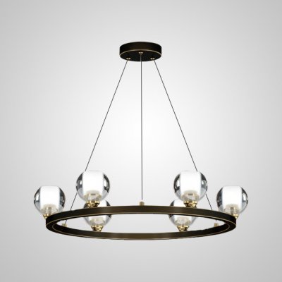 Подвесная люстра ILIANA CH D60 Brass Black ImperiumLoft 196877-23