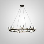 Подвесная люстра ILIANA CH D80 Brass Black ImperiumLoft 196881-23