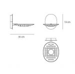 Настенный светильник бра Artemide 1977020A Reall parete 