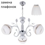 Потолочный светильник 1986N/3WT+SV WT ЭкономСвет