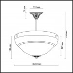 Люстра Odeon light 1992/3C PALACIO