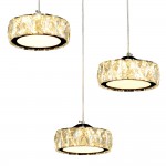 Люстра Геометрия 2-1628-3-CR+WH LED