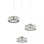 Люстра Геометрия 2-1628-3-CR+WH LED
